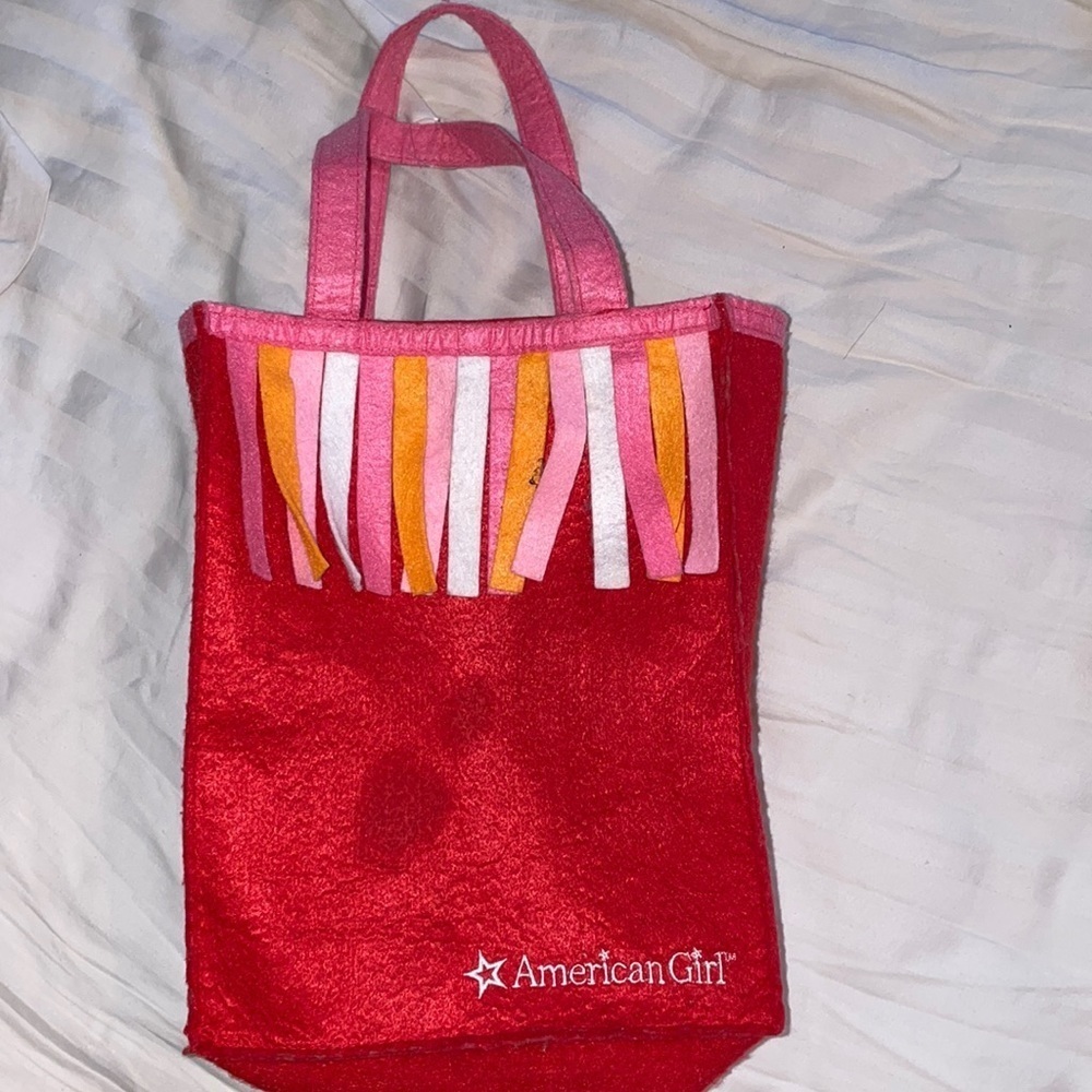American Girl x bath and body works collab Y2K felt fringe bag